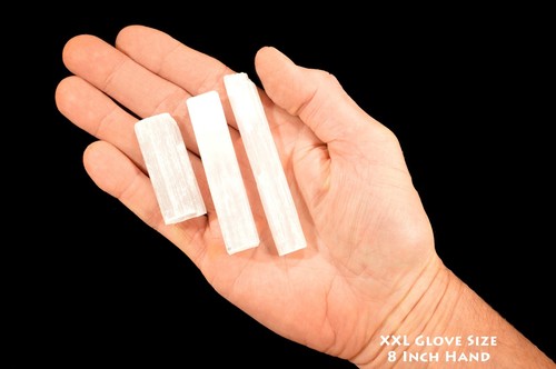 Selenite log pieces rough - log,