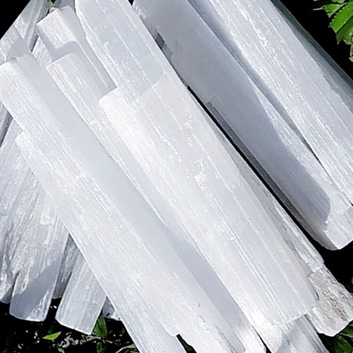 Lot selenite logs - logs, wand